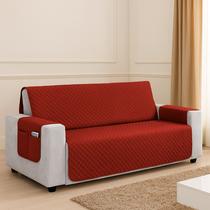 Kit Capa Protetor De Sofá Retratil Reclinável 4 Lugares King com Viés Matelado Com Bolso Lateral Varias Cores