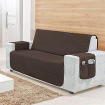 Kit Capa Protetor De Sofá Retratil Reclinável 4 Lugares King com Viés Matelado Varias Cores