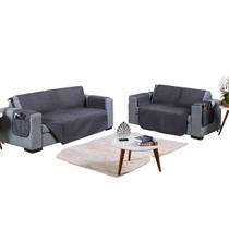 Kit Capa Protetor Pet Sofa Matelado 2 e 3 Lugares Macio Reclinavel Retratil Macio Basico Simples
