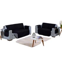 Kit Capa Protetor Pet Sofa Matelado 2 e 3 Lugares Macio Reclinavel Retratil Macio Basico Simples