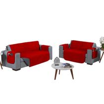 Kit Capa Protetor Pet Sofa Matelado 2 e 3 Lugares Macio Reclinavel Retratil Macio Basico Simples Kit Capa Protetor Pet Sofa Matelado 2 e 3 Lugares Macio Reclinavel Retratil Macio Basico Simples