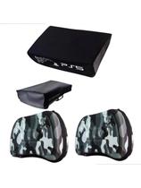 Kit Capa Protetora Antipoeira Ps5 Console Horizontal + 2case Kit Capa Protetora Antipoeira Ps5 Console Horizontal + 2case