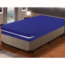 Kit Capa Protetora de Colchão Solteiro+Capa de Travesseiro 50x70 em Malha Gel