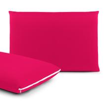 Kit Capa Protetora de Travesseiro 2 Peças - Fronha em Malha Gel (Helanca) 50cm x 70cm com Zíper