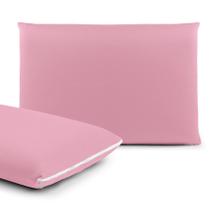 Kit Capa Protetora de Travesseiro 2 Peças - Fronha em Malha Gel (Helanca) 50cm x 70cm com Zíper