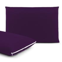 Kit Capa Protetora de Travesseiro 4 Peças - Fronha em Malha Gel (Helanca) 50cm x 70cm com Zíper