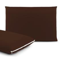 Kit Capa Protetora de Travesseiro 4 Peças - Fronha em Malha Gel (Helanca) 50cm x 70cm com Zíper
