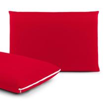 Kit Capa Protetora de Travesseiro 4 Peças - Fronha em Malha Gel (Helanca) 50cm x 70cm com Zíper