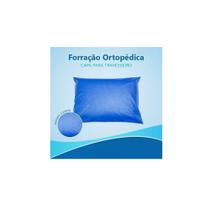 KIT Capa protetora p/ travesseiro em curvin impermeável - art flex - azul KIT c/ 2 unidades