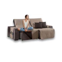 Kit Capa Protetora Sofá Retrátil 2,40M Shield Dupla Face +