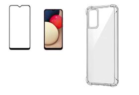 Kit Capa Reforçada Antishock Tpu Premium Samsung Galaxy A12 + Película De Vidro 3D 5D 9D