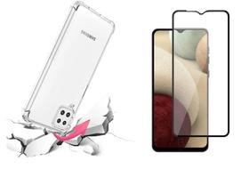 Kit Capa Reforçada Antishock Tpu Premium Samsung Galaxy M32 4G + Película De Vidro 3D 5D 9D
