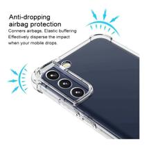 Kit Capa Reforçada Compatível Samsung Galaxy S22 5G 6.1 + Película De Nano Gel Flexivel