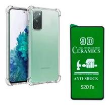 Kit Capa Reforçada Samsung Galaxy S20 FE + Película De Nano Cerâmica Frontal