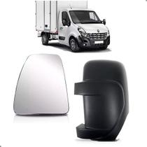 Kit capa retrovisor master 2013 a 2025 braço longo + lente le Kit capa retrovisor master 2013 a 2025 braço longo + lente le