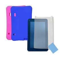 Kit Capa Silicone + Película para Tablet 7" Wi-Fi / GO / Elite / Mirage