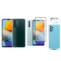 Kit Capa + Skin+ Pl Vidro 3D + Pl Câmera Para Galaxy M23