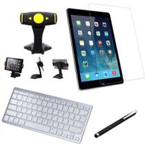 Kit Capa Smaart Case Compativel Galaxxy A7 lite T220/T225 /Can/Pel e Teclado branco- Suporte Tablet - Preto