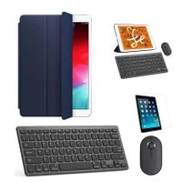 Kit Capa Smart Case Azul Escuro / Teclado e Mouse preto e Película para tablet 2021 9a Geração 10.2" Kit Capa Smart Case Azul Escuro / Teclado e Mouse preto e Película para tablet 2021 9a Geração 10.2"