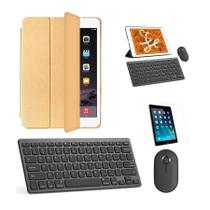 Kit Capa Smart Case Dourado / Teclado e Mouse preto e Película para tablet 2019 7a Geração 10.2" Kit Capa Smart Case Dourado / Teclado e Mouse preto e Película para tablet 2019 7a Geração 10.2"