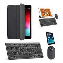 Kit Capa Smart Case Escuro / Teclado e Mouse preto e Película para iPad Mini 6 - 2022 8,3