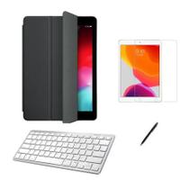 Kit Capa Smart Case Galaxy A7 10.4" T500/T505 /Can/Pel e Teclado Branco - Preto