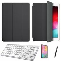 Kit Capa Smart Case Galaxy Tab S7 LTE SM-T875 11" /Can/Pel e Teclado Branco - Preto