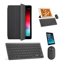 Kit Capa Smart Case Preto / Teclado e Mouse preto e Película para tablet Air 2019 10.5"