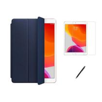 Kit Capa Smart Case tablet 8a Geração 10.2 /Can/Pel - Azul Escuro