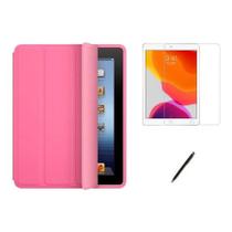 Kit Capa Smart Case tablet 9a Geração 10.2 /can/pel - Rosa