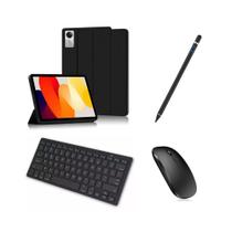 Kit Capa Smart + Mini Caneta + Teclado e Mouse Bluetooth Para Tablet Redmi SE Kit Capa Smart + Mini Caneta + Teclado e Mouse Bluetooth Para Tablet Redmi SE