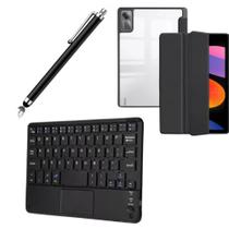 Kit Capa Smart Para Xiaomi Redmi 11+teclado Touchpad+caneta Kit Capa Smart Para Xiaomi Redmi 11+teclado Touchpad+caneta