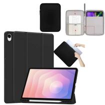 Kit Capa Smart + Pasta Organizadora P/ Galaxy Tablet S11 11" 2025 Kit Capa Smart + Pasta Organizadora P/ Galaxy Tablet S11 11" 2025
