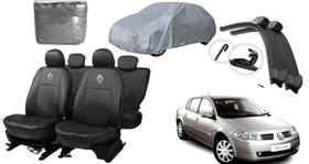 Kit Capa Sob Medida Megane 97-12 + Capa de Cobrir e Limpador de Parabrisa Resistente a Águas