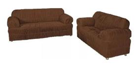 Kit capa sofa 2 e 3 lugares - marcia