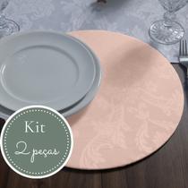 Kit Capa Souplast Supla Jacquard Chic Mesa Posta Jogo Americano Varias Cores Modernas Decoração Cozinha