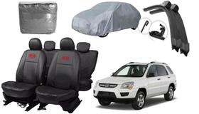 Kit Capa Sportage 2004 a 2010 + Capa de Cobertura + Limpador de Parabrisa: Funcionalidade e Estilo Kit Capa Sportage 2004 a 2010 + Capa de Cobertura + Limpador de Parabrisa: Funcionalidade e Estilo