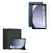 Kit Capa Tablet Giratória + Película de Vidro Para Tablet Samsung Galaxy A9