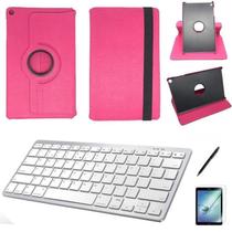 Kit Capa/Teclado branco /Can/Pel Galaxy Tab A T510/T515 10.1 Rosa