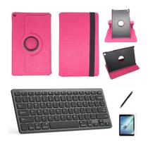 Kit Capa/Teclado/Can/Pel Galaxy Tab A T510/T515 10.1 Rosa