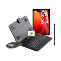 Kit Capa Teclado e Acessórios Para Tablet Galaxy S9 Fe 10,9