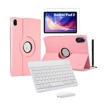 Kit Capa + Teclado E Mouse + Película + Caneta Para Tablet Redmi Pad 2