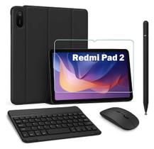 Kit Capa Teclado e Mouse + Película Cerâmica + Caneta Para Tablet Xiaomi Pad 2