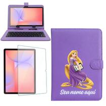 Kit Capa teclado Película de vidro p/ Tablet tab Samsung Galaxy S10 Lite Kit Capa teclado Película de vidro p/ Tablet tab Samsung Galaxy S10 Lite