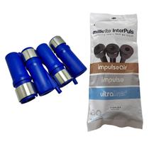 Kit Capa Teteiras Azul Triangular+ Teteiras Triangular Impulse Air Ip10mv Evo (jg)