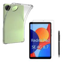 Kit Capa Tpu+ Pelicula 9h+ Caneta Para Tablet Redmi Se 8.7 Kit Capa Tpu+ Pelicula 9h+ Caneta Para Tablet Redmi Se 8.7