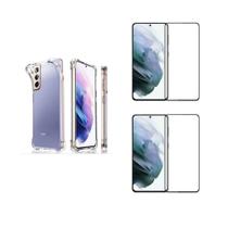 Kit Capa Transparente + 2 Películas 3D Para Galaxy S21 Fe 5G