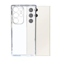 Kit Capa Transparente Anti Impacto + Película Privativa Fosca 9D para Samsung Galaxy S24 Ultra