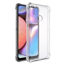 Kit Capa Transparente Para Samsung A10-S + Película de Vidro Normal