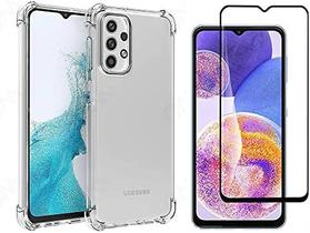 Kit Capa Transparente + Película 3D de Vidro 3D Para Samsung Galaxy A23